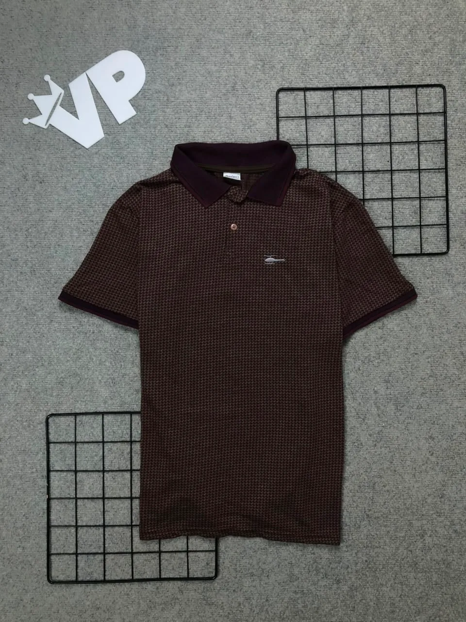Camiseta Gola Polo Vinho Escuro