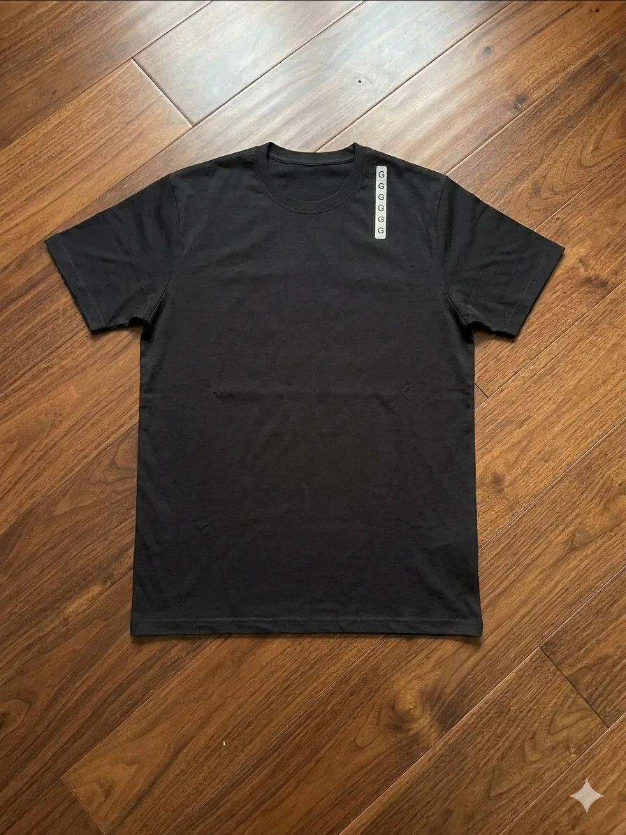 Camiseta Canelada Preta